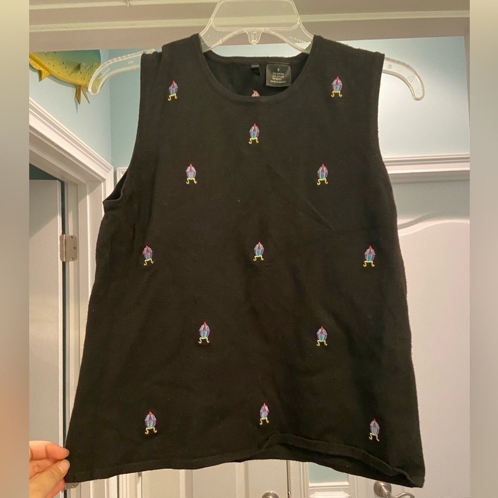 Etoile Embroiled Sweater Tank Top